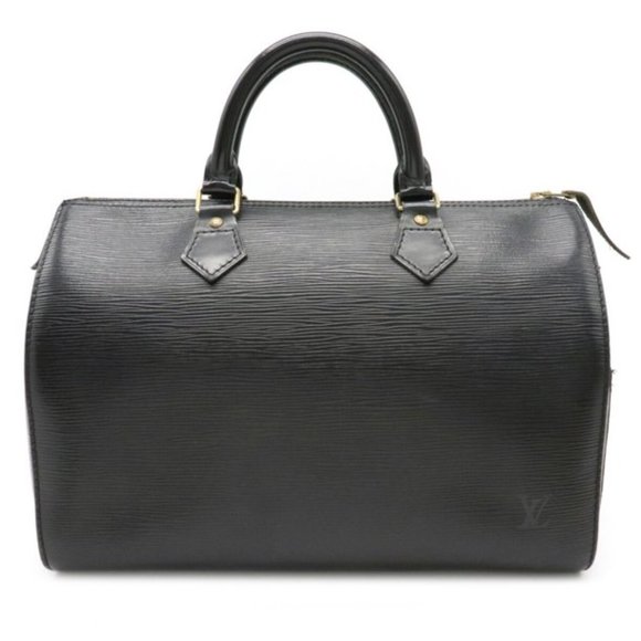 Vintage Louis Vuitton Epi Speedy 35 Black Leather Satchel Boston Bag Gold - Picture 10 of 15